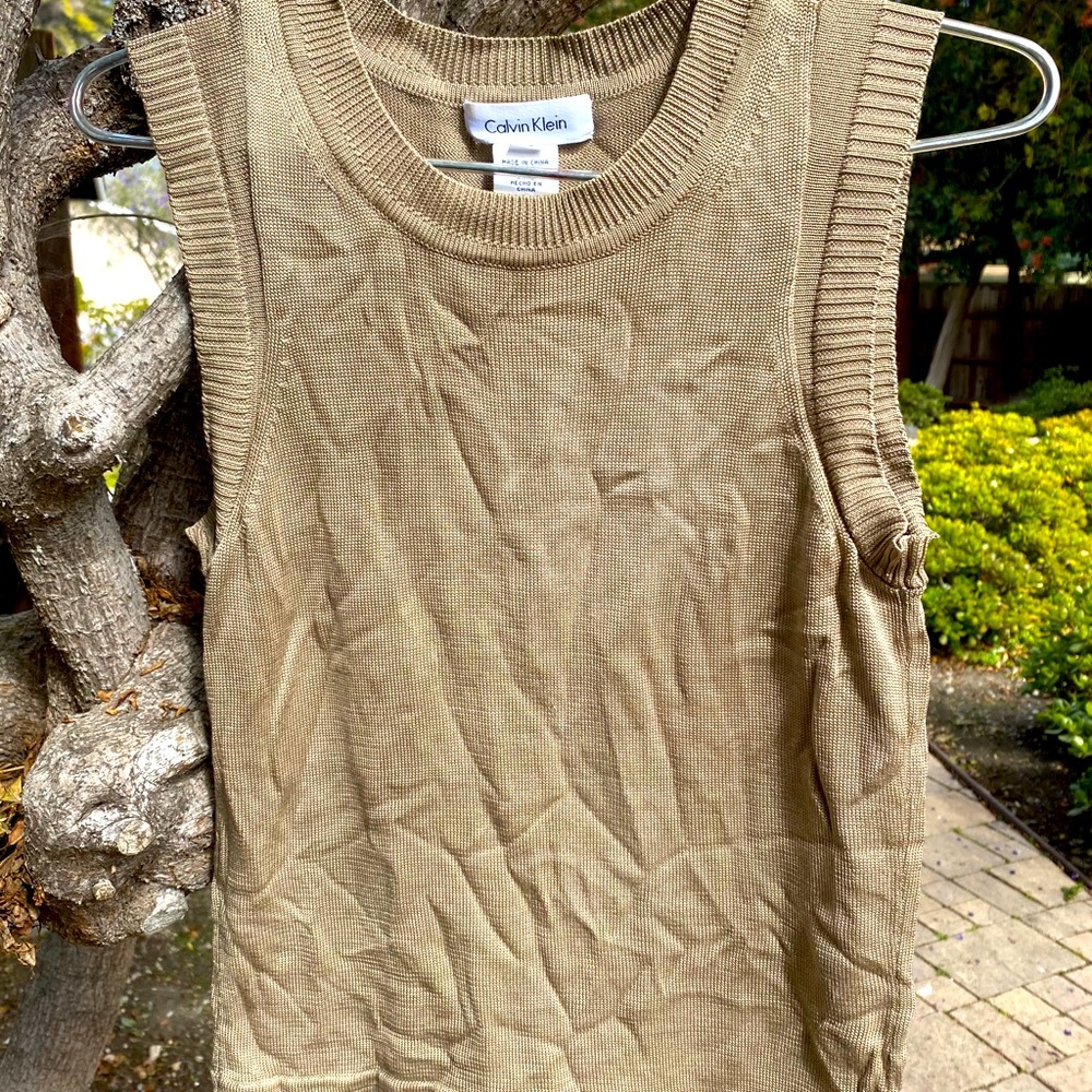 Calvin Klein silk tank